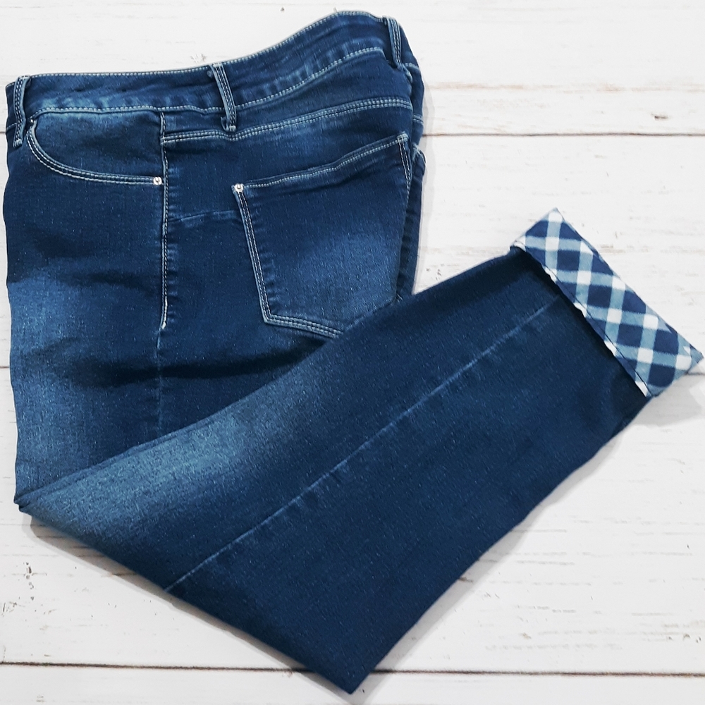 Thorn Universal Jeans with Plaid Cuffs